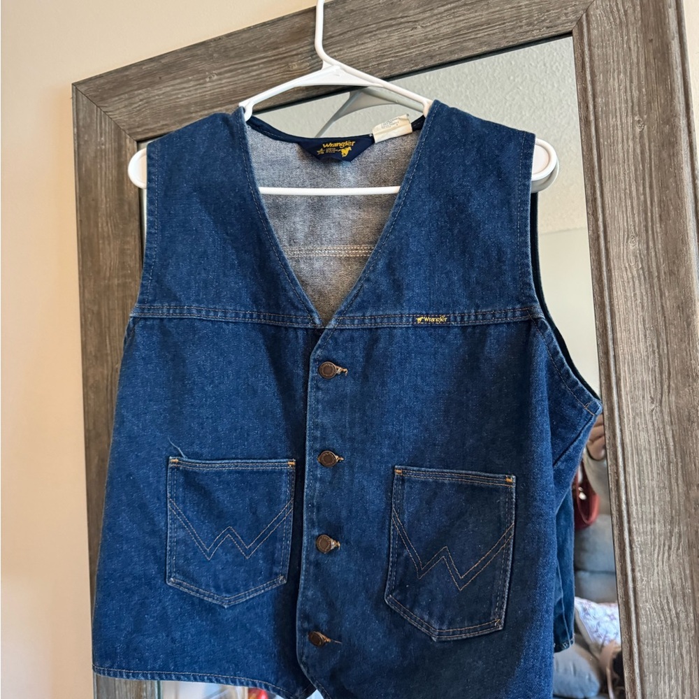 Vintage Wrangler Denim Vest - Size L